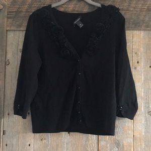 🌟CLEARANCE⚡️WHBM Black button up sweater